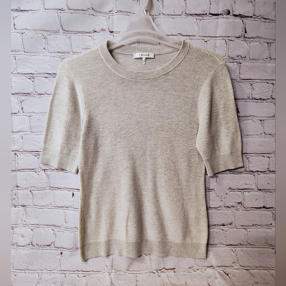 Frame Denim Ivory Knit Sweater